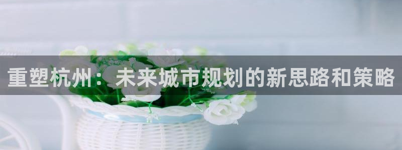 摩登7高阶：重塑杭州：未来城市规划的新思路和策略