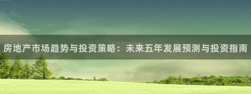 摩登6后7O667：房地产市场趋势与投资策略：未来五年发展预
