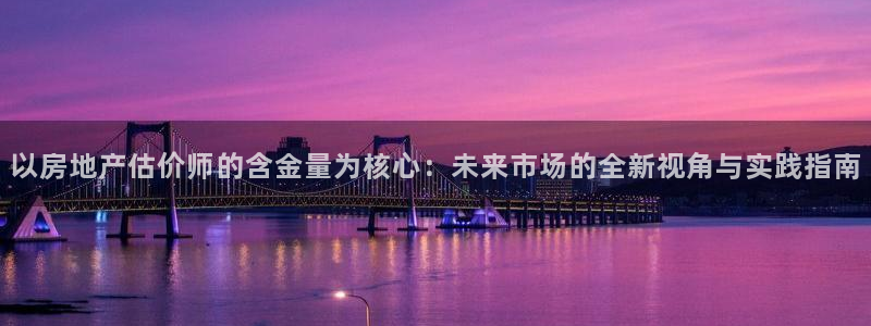 摩登系列摩登7：以房地产估价师的含金量为核心：未来市场的全新