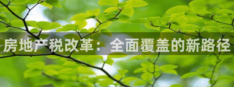摩登7娱乐平台4：房地产税改革：全面覆盖的新路径